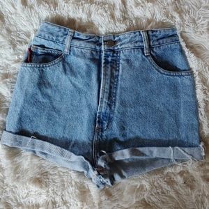 Distressed Denim Shorts